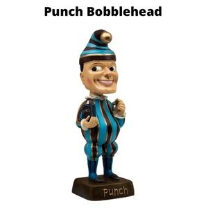 Mr. Punch Cigar Mascot Limited Edition Bobblehead Vintage Man Cave Figurine